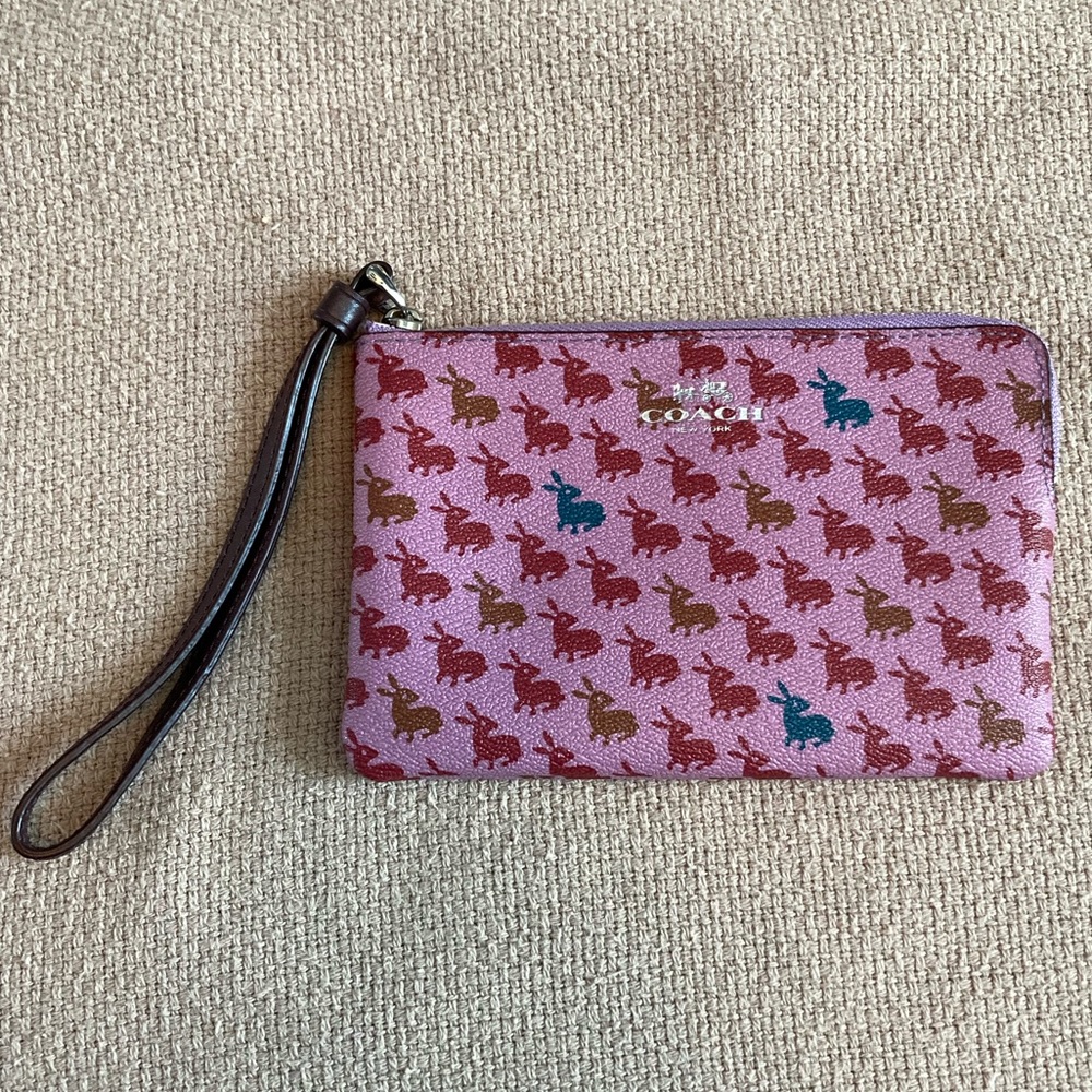 Coach brand Bunny Wristlet, used but great condition
